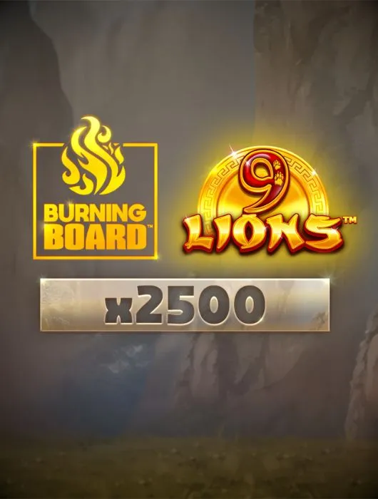 Lucky31 9 Lions Burning Board